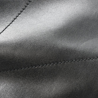 Saint Laurent Lambskin Matelasse Monogram Medium Jamie 4.3 Pochon Black