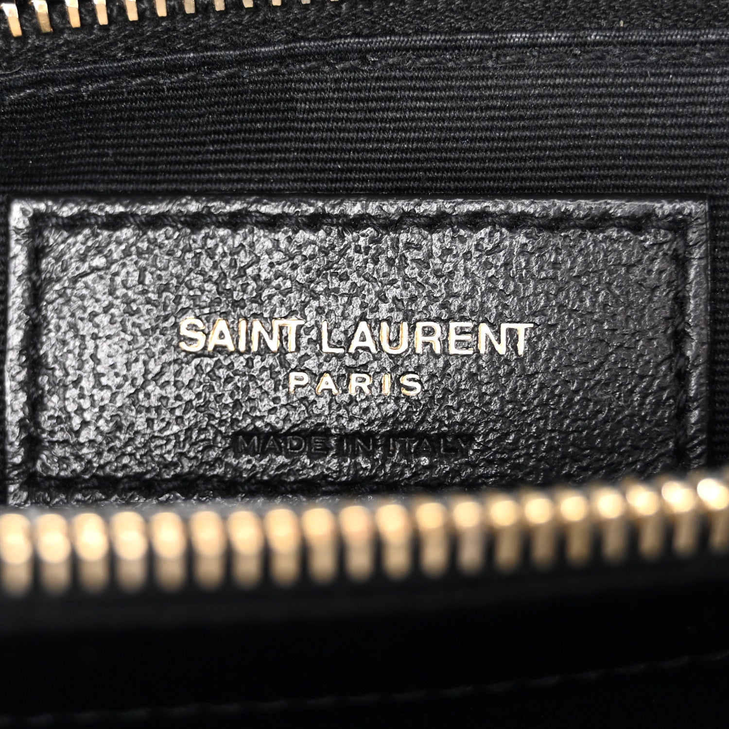 Saint Laurent Calfskin Y Quilted Monogram Large Loulou Chain Satchel Black