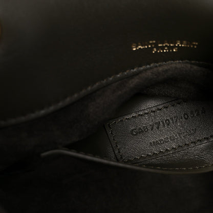 Saint Laurent Shearling Monogram Small Jamie Shoulder Bag Moss