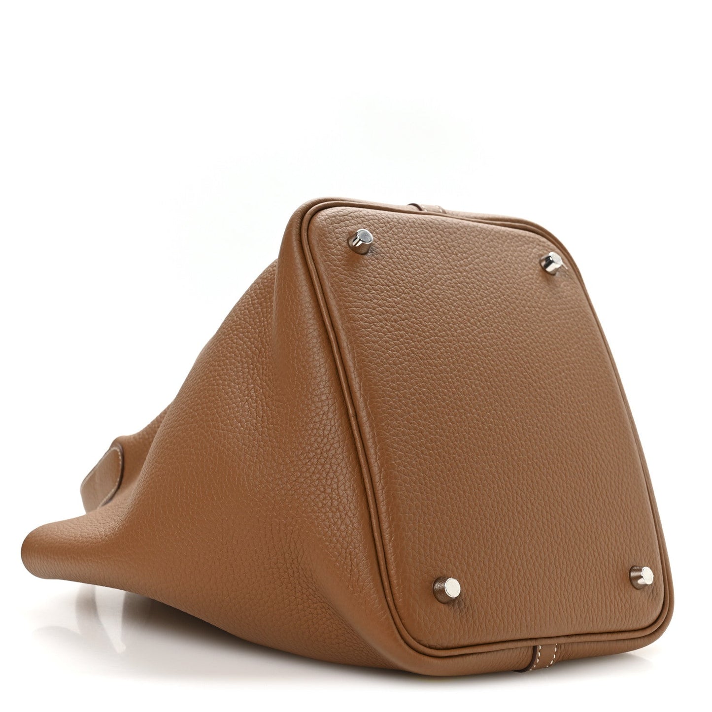 Taurillon Clemence Picotin Lock 22 MM Tote Gold