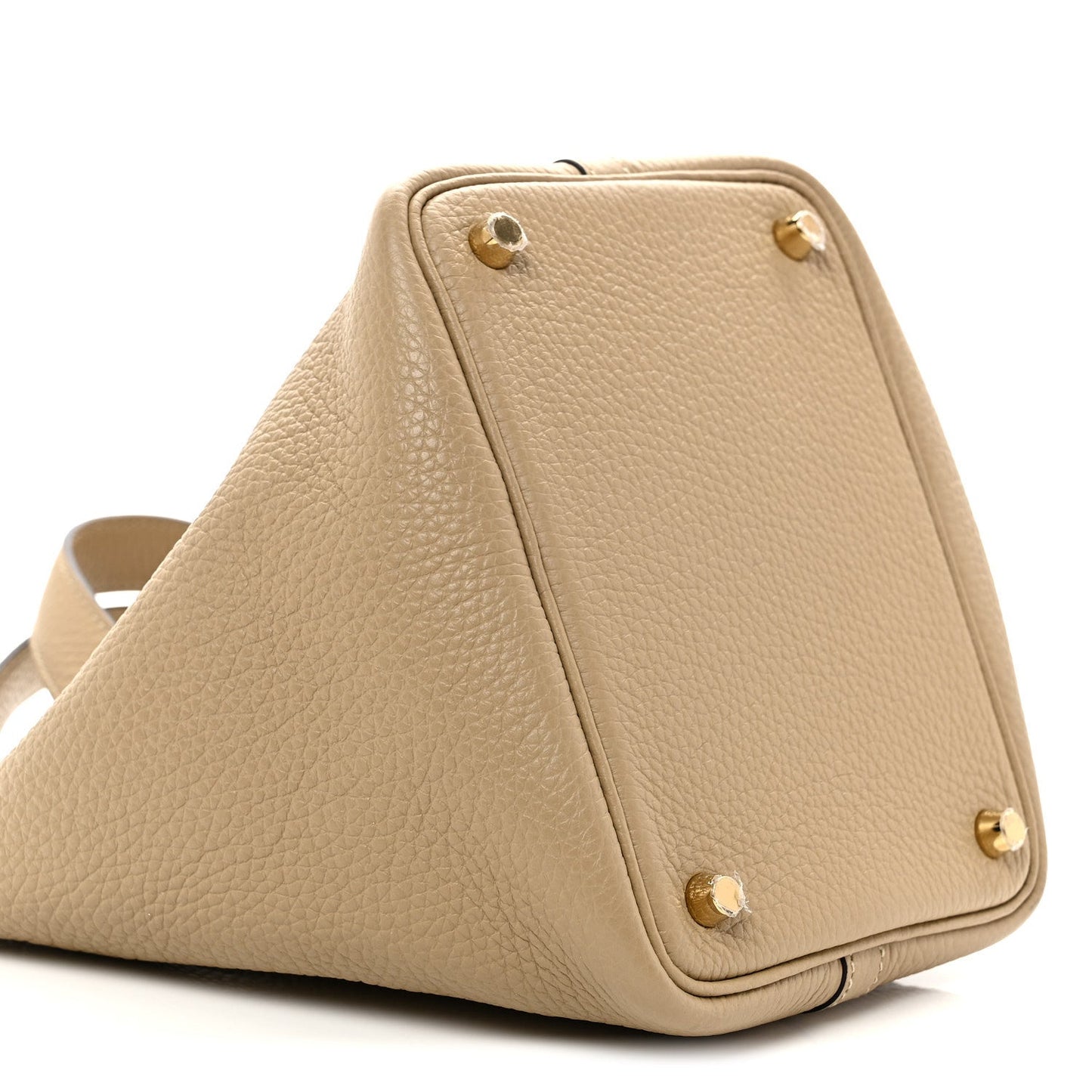 Picotin Lock 18 PM Bucket Handbag Grained Calfskin Leather Trench