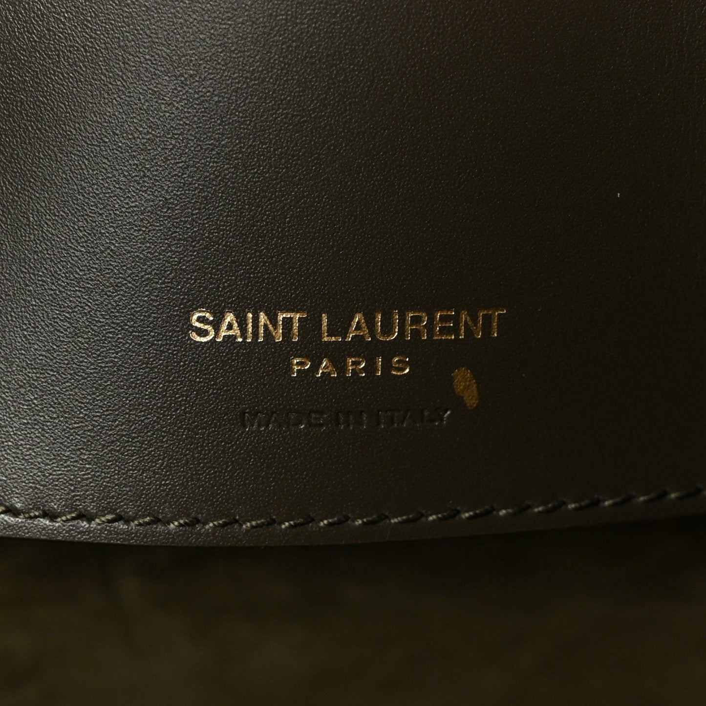 Saint Laurent Shiny Calfskin Le 37 Bucket Bag Arabica