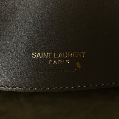 Saint Laurent Shiny Calfskin Le 37 Bucket Bag Arabica