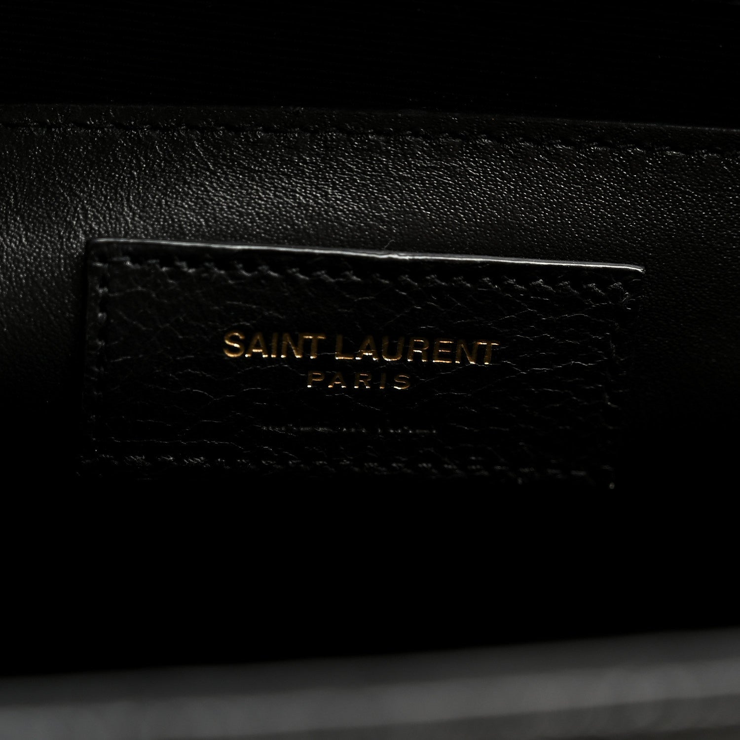 Saint Laurent Grain De Poudre Textured Mixed Matelasse Triquilt Medium Monogram Satchel Black