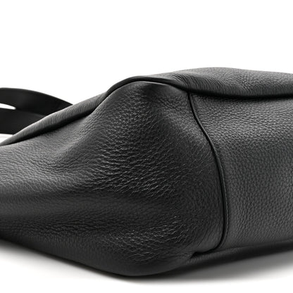 Saint Laurent Grained Deerskin Bea Tote Black