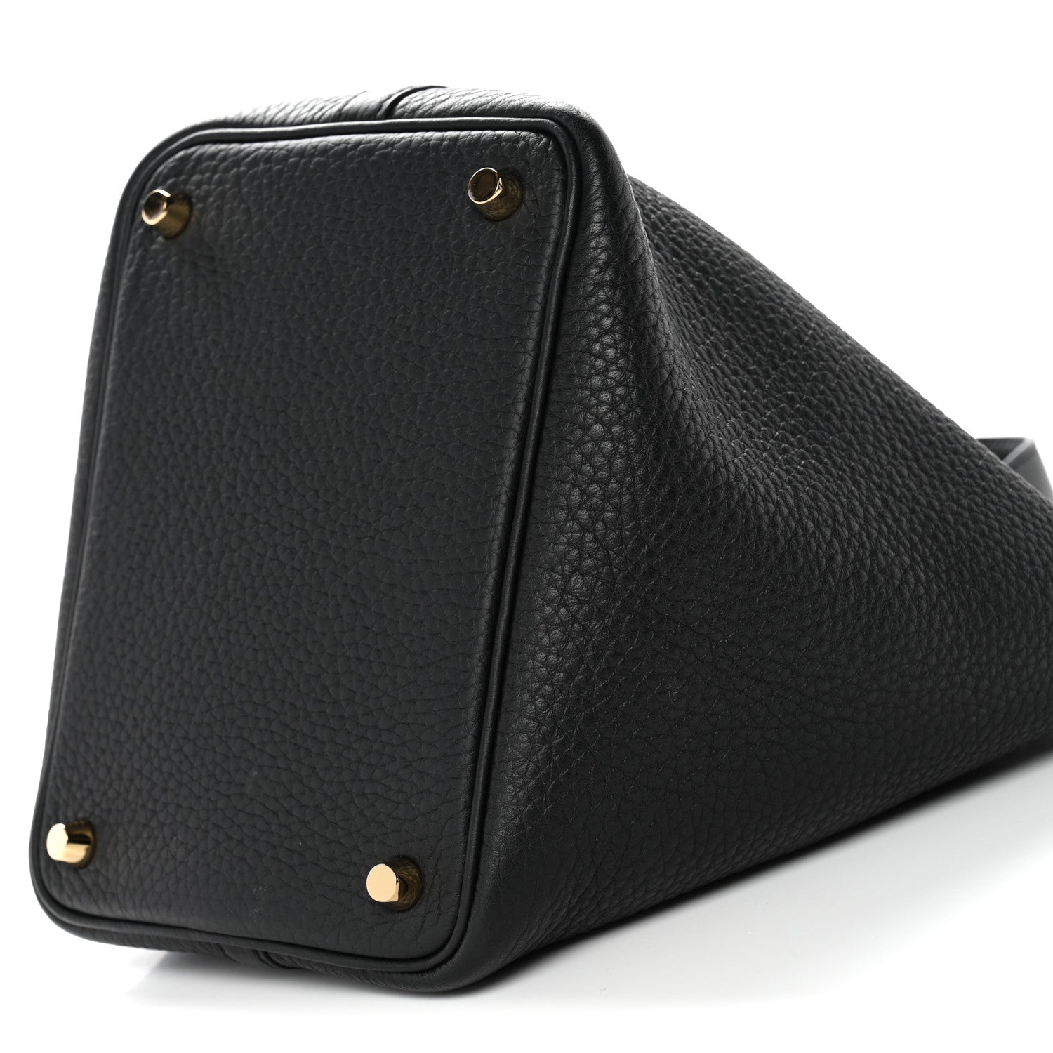 Taurillon Clemence Picotin Lock 18 PM Tote Black Calfskin Leather