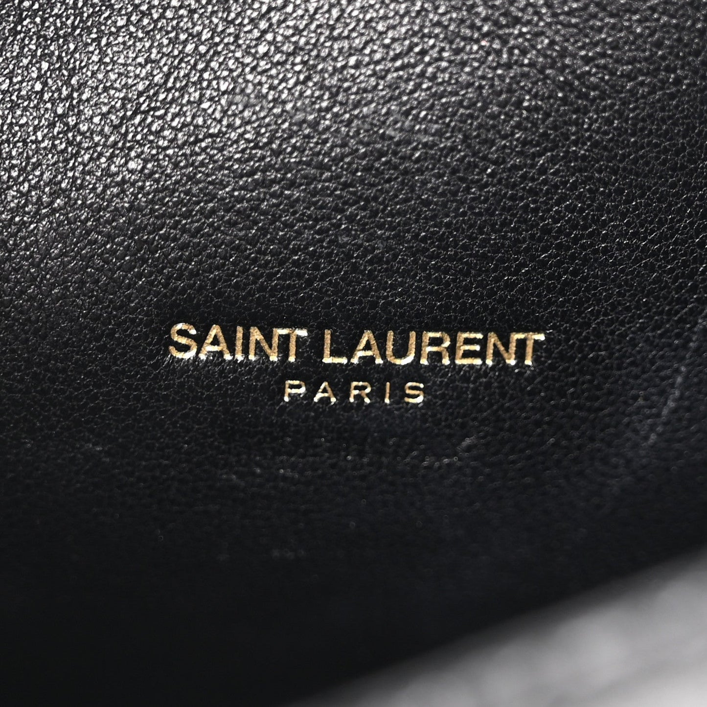 Saint Laurent Lambskin Quilted Icarino Bag Black