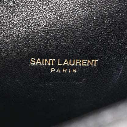 Saint Laurent Lambskin Quilted Icarino Bag Black