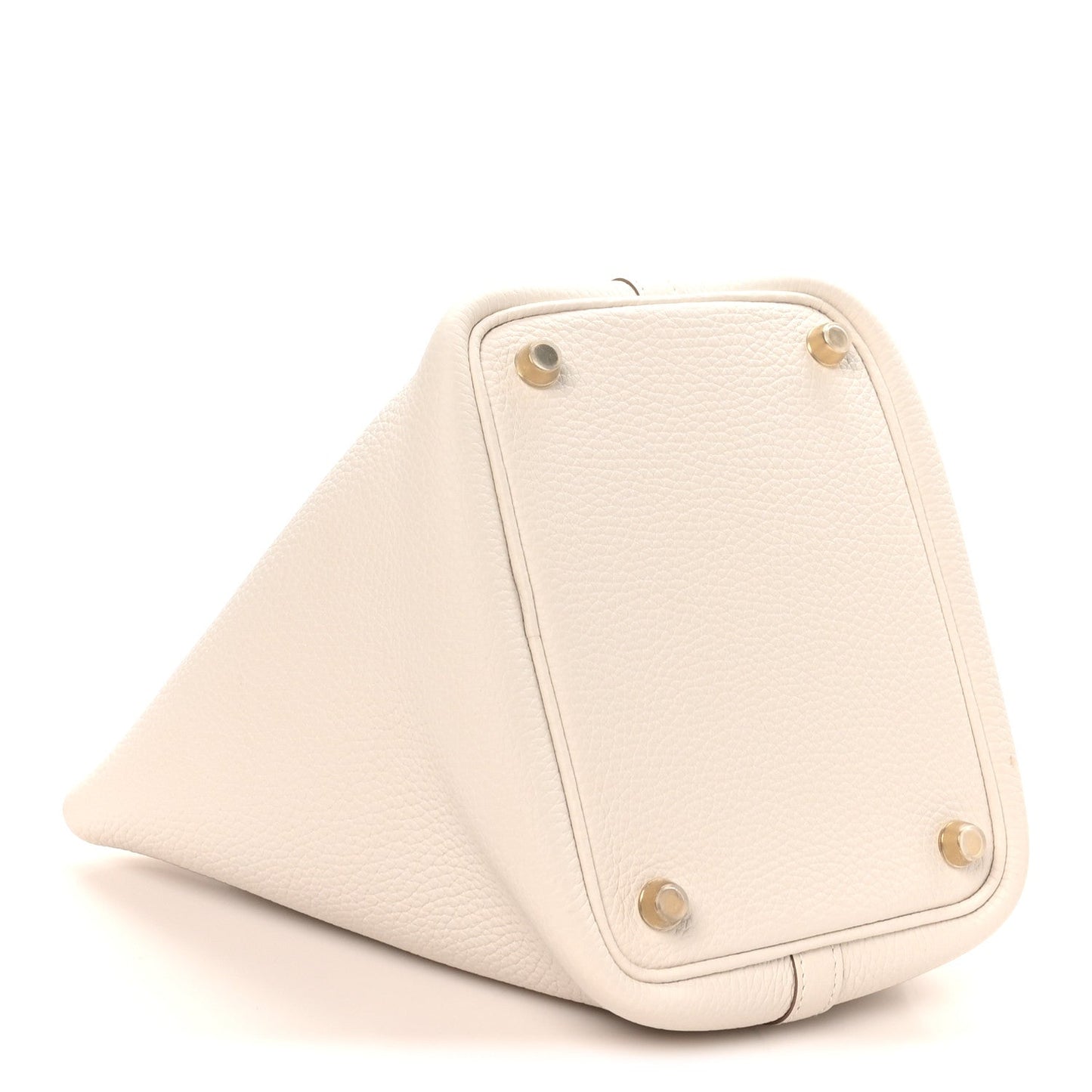 Picotin Lock 18 PM Taurillon Clemence Tote Bag Gris Pale