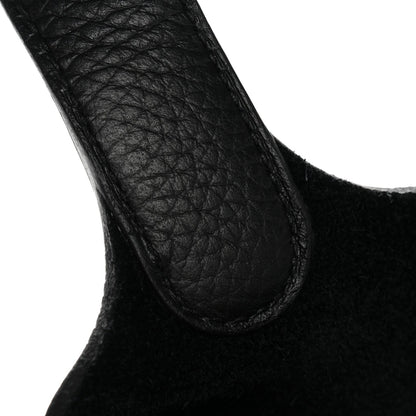Taurillon Clemence Picotin Lock 18 PM Tote Black Calfskin Leather
