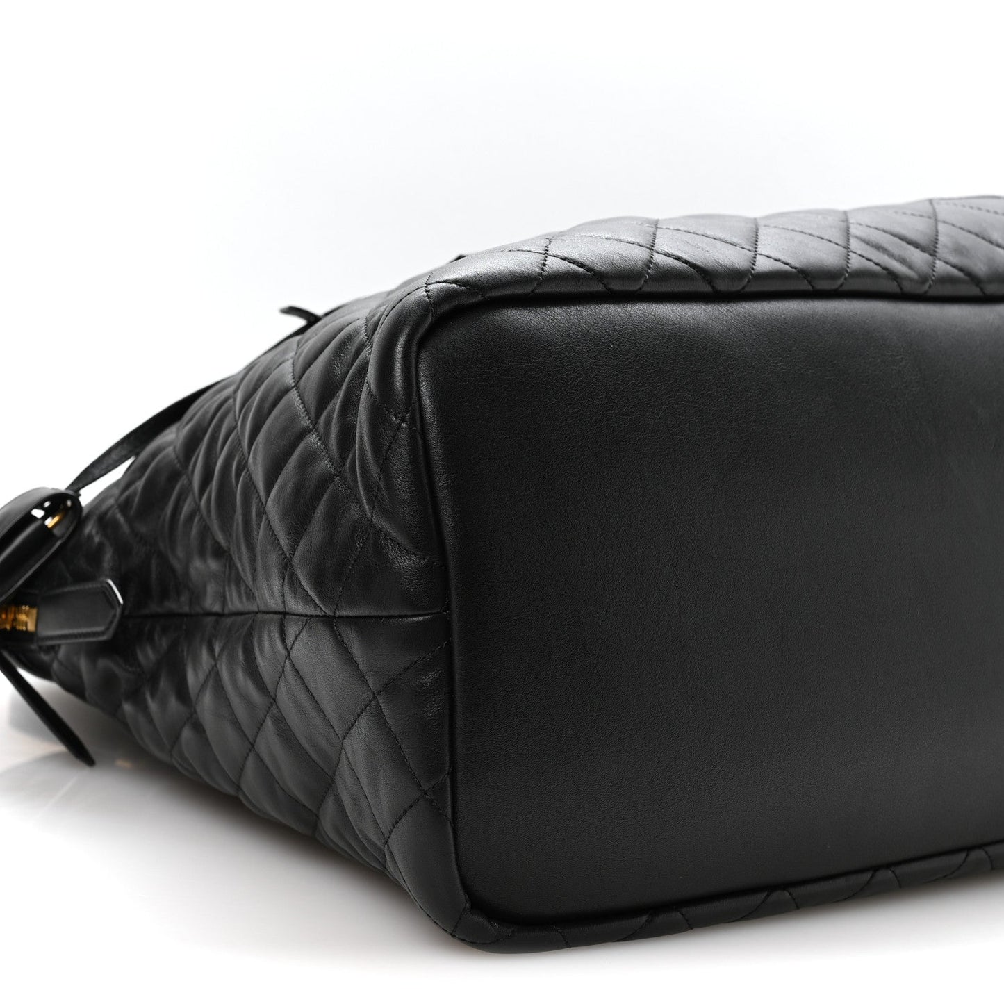 Saint Laurent Calfskin Quilted ES Giant Travel Bag Black