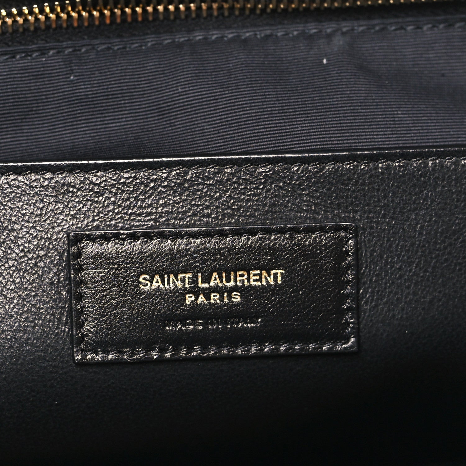 Saint Laurent Lambskin Matelasse Monogram Large Shoulder Bag Black