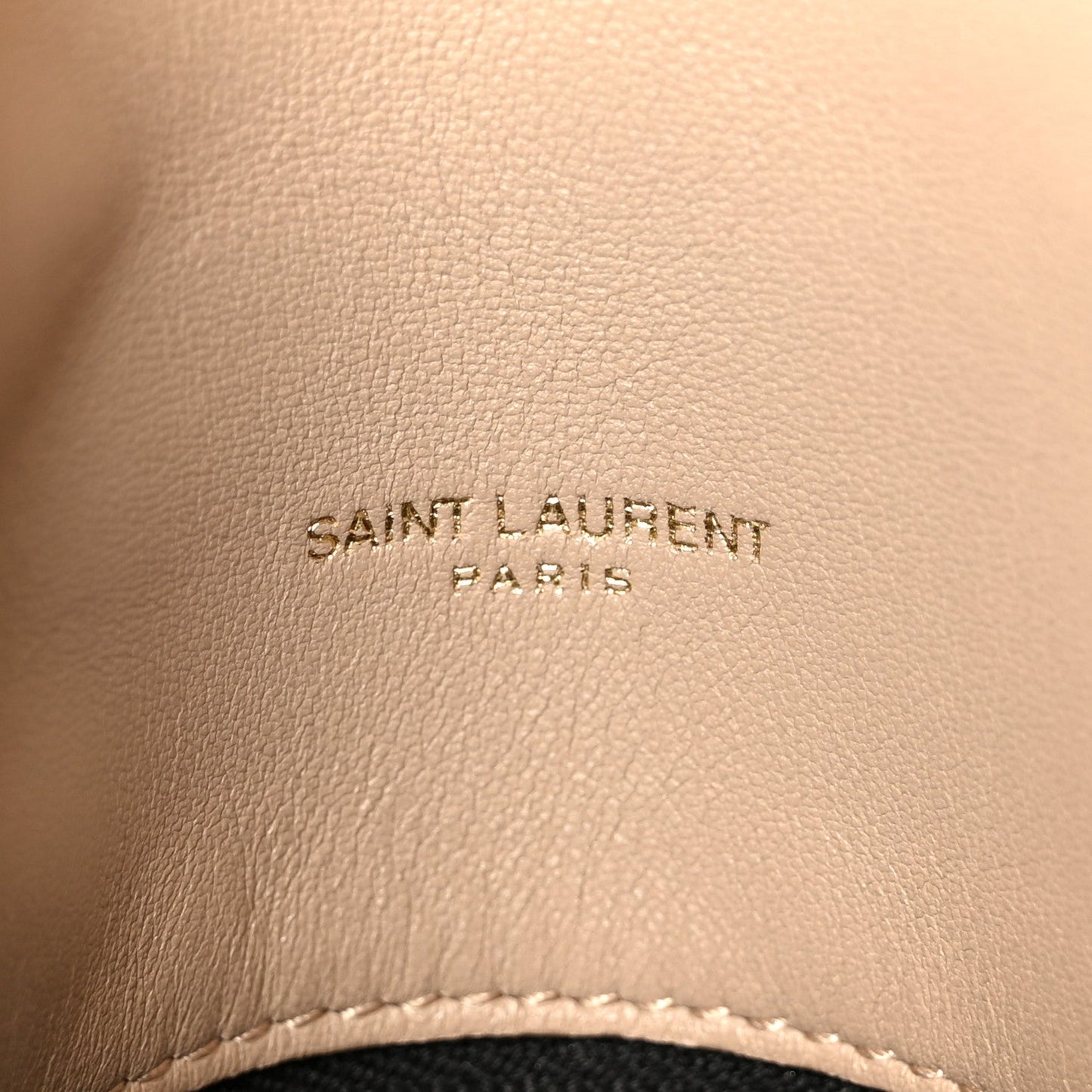 Saint Laurent Loulou Puffer Small Chain Satchel Dark Beige
