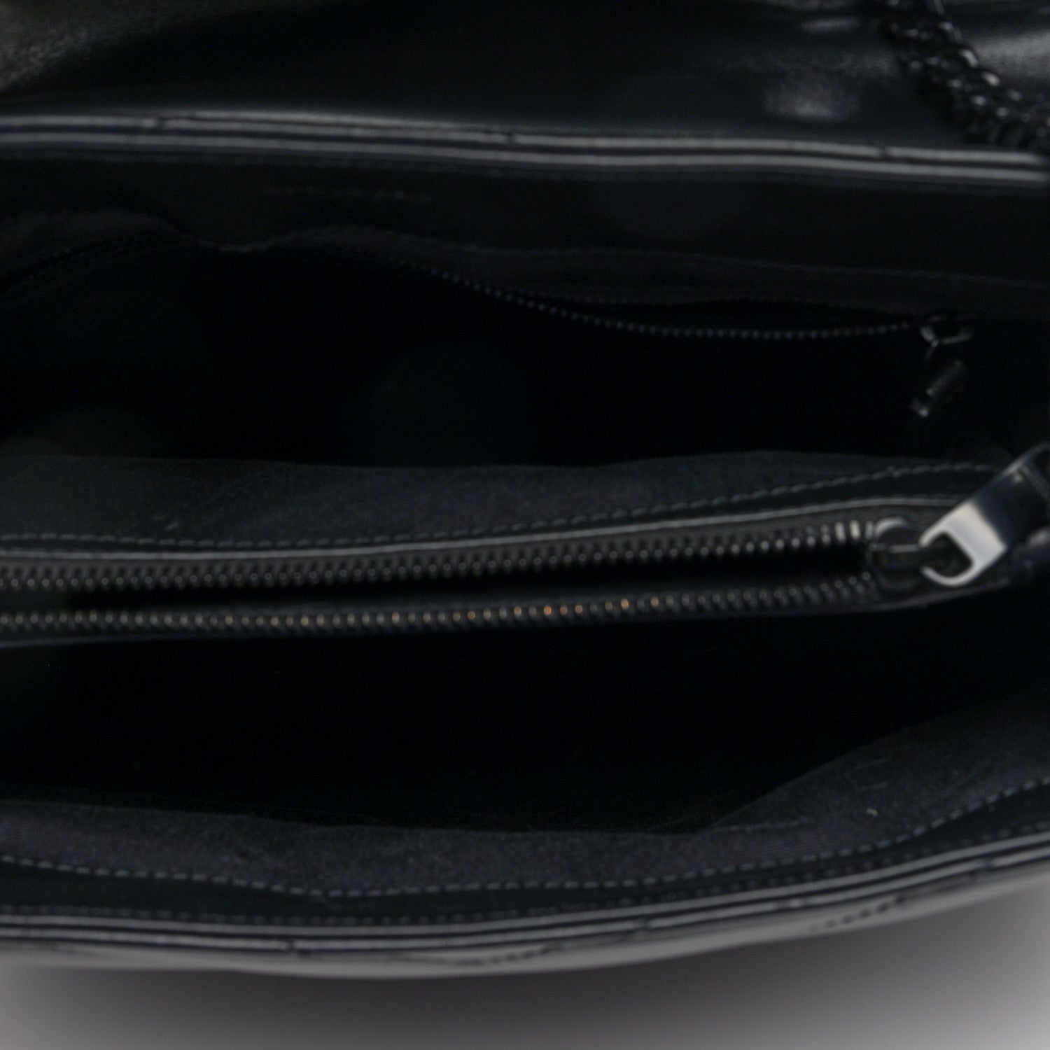 Saint Laurent Loulou Quilted Calfskin Chain Satchel Medium Black