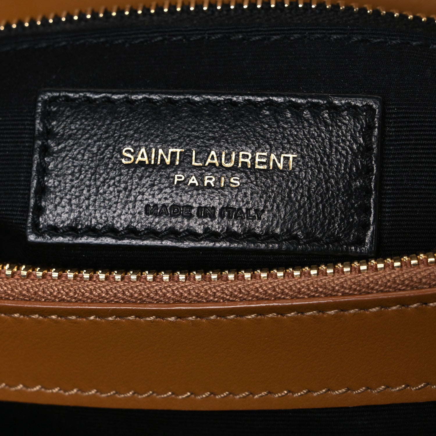 Saint Laurent Loulou Calfskin Y Quilted Monogram Medium Chain Satchel Dark Natural