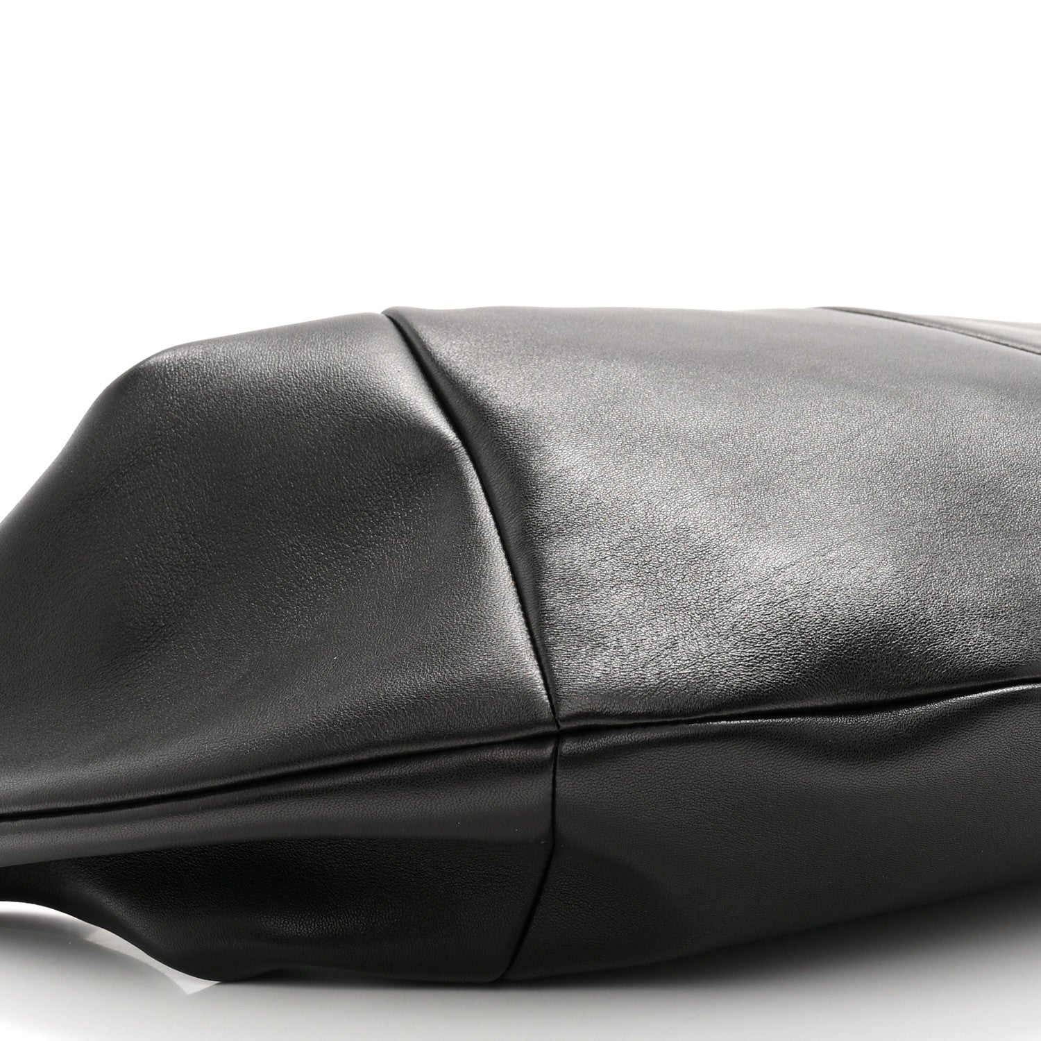 Saint Laurent Lambskin Small Amalia Hobo Black
