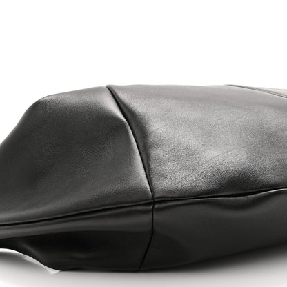 Saint Laurent Lambskin Small Amalia Hobo Black