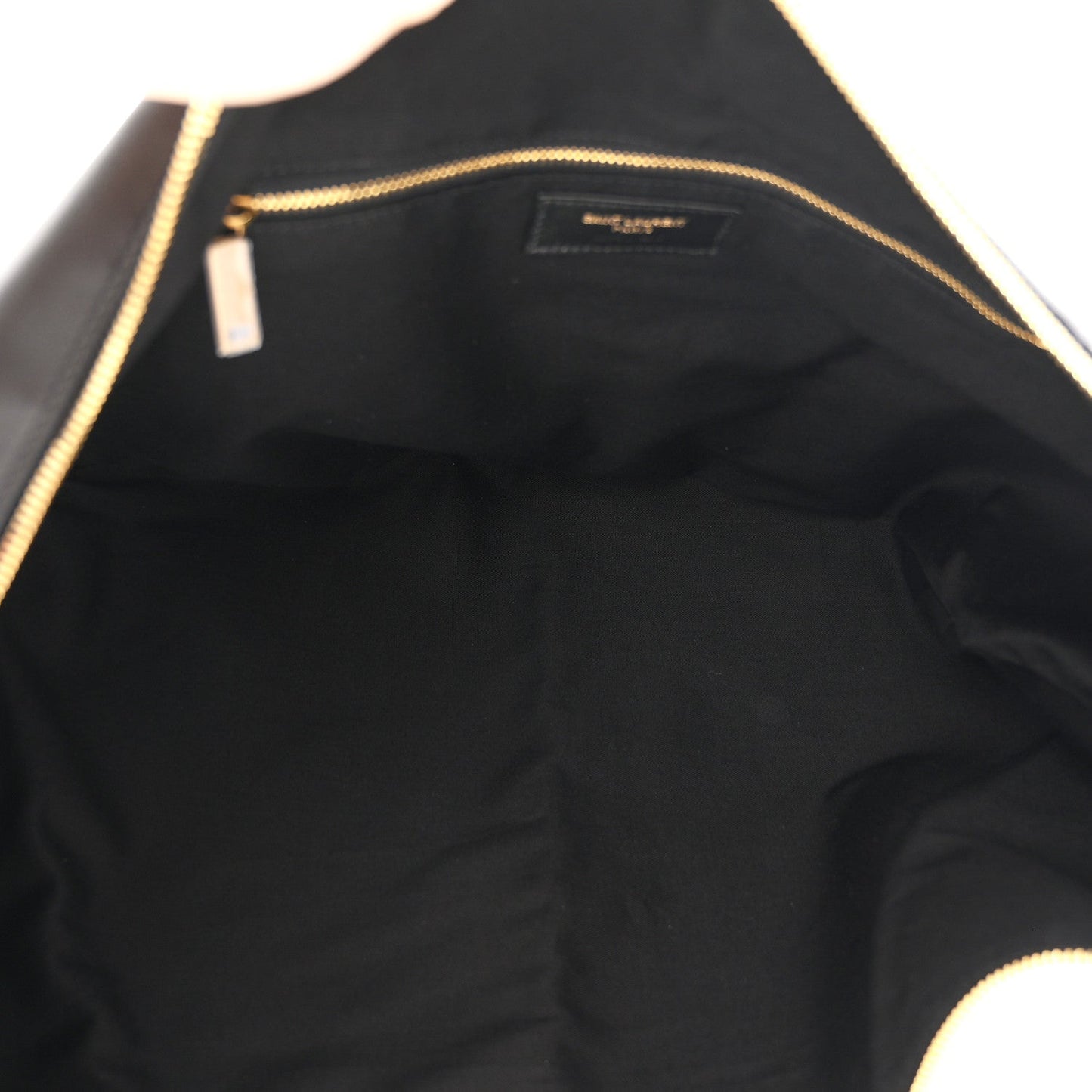 Saint Laurent Lambskin Small Amalia Hobo Black