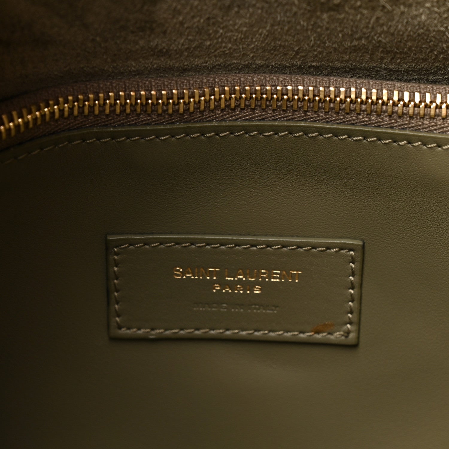 Saint Laurent Supple Calfskin Large Le 5 A 7 Soft Hobo Strong Moss