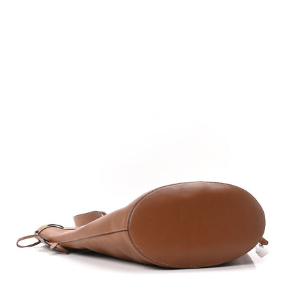 Santorini Lux Calfskin Y Drawstring Tote Brick