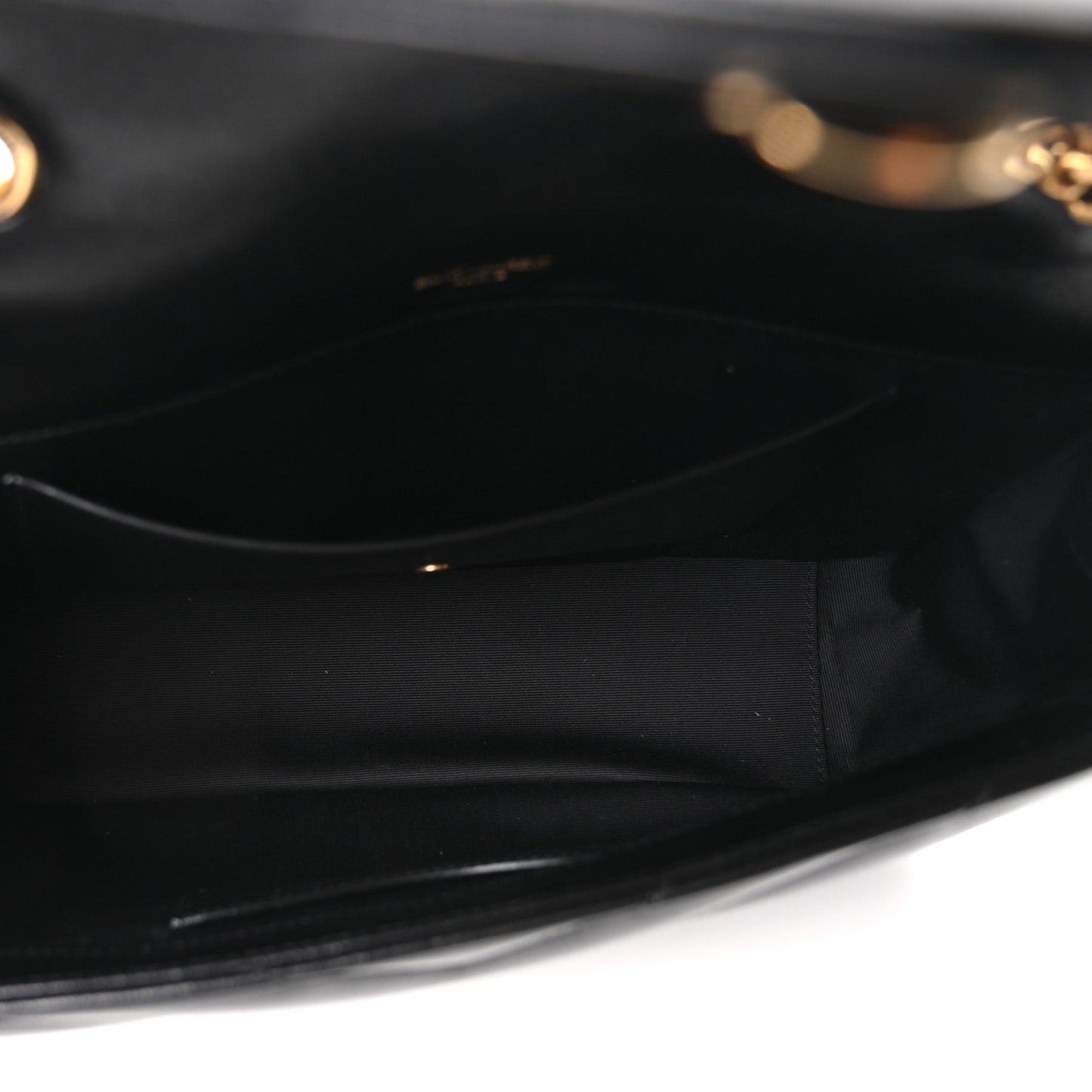 Saint Laurent Loulou Lambskin Chevron Quilted Medium Shoulder Bag Black