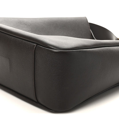 Saint Laurent Le 5 A 7 Supple Calfskin Large Soft Hobo Chocolate