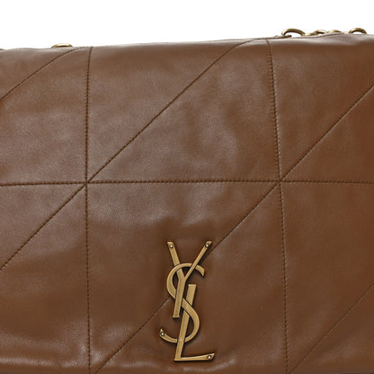 Saint Laurent Matelasse Monogram Large Jamie Lambskin Shoulder Bag Light Fox