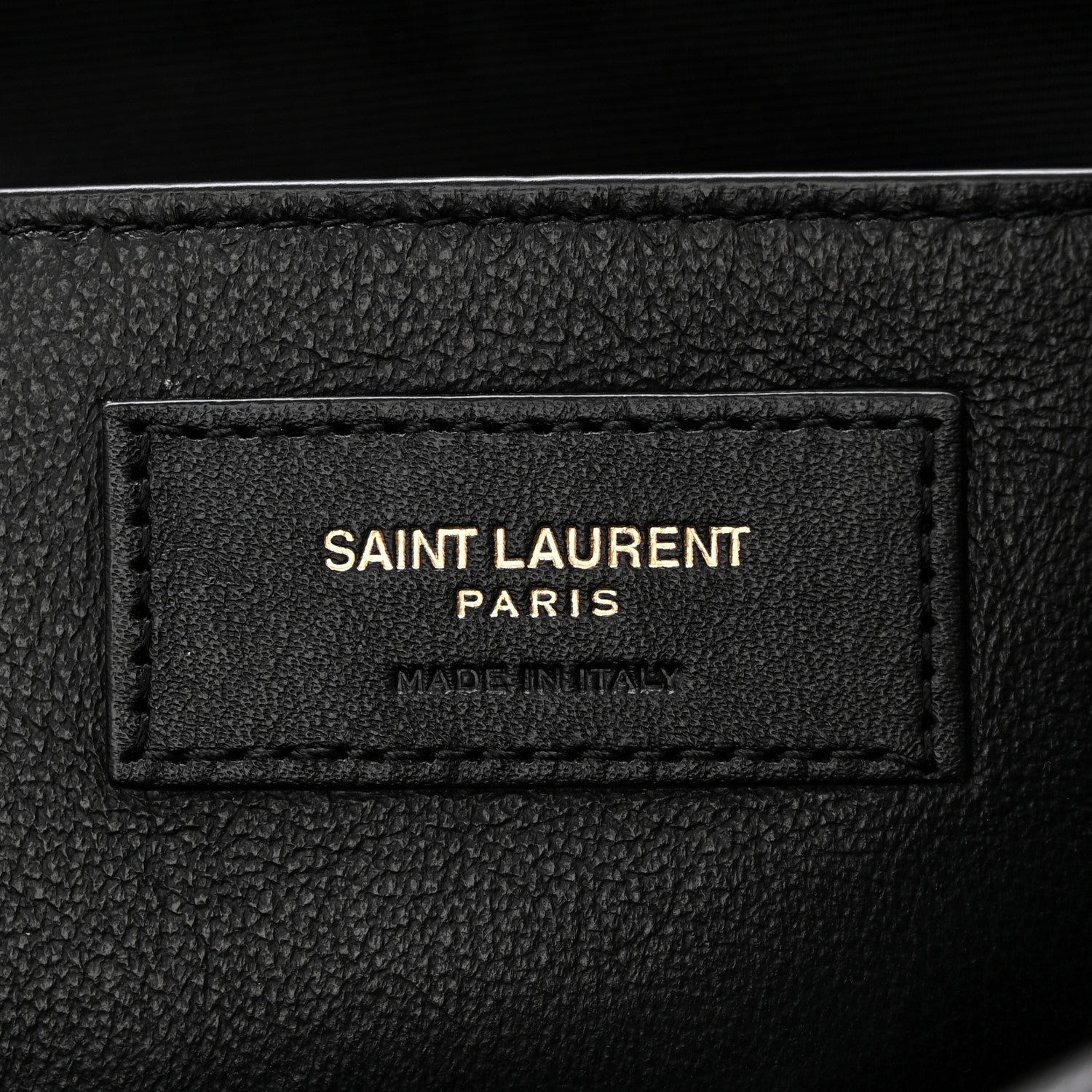 Saint Laurent Lambskin Matelasse Monogram Large Jamie 4.3 Black