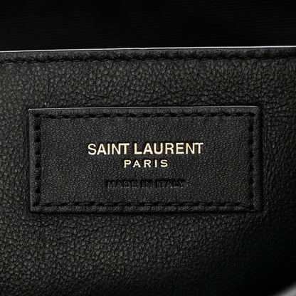 Saint Laurent Lambskin Matelasse Monogram Large Jamie 4.3 Black