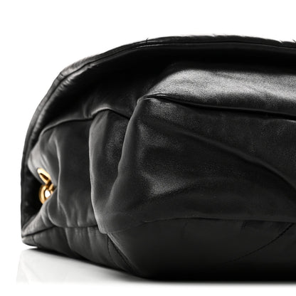 Saint Laurent Lambskin Matelasse Monogram Large Jamie 4.3 Shoulder Bag Black