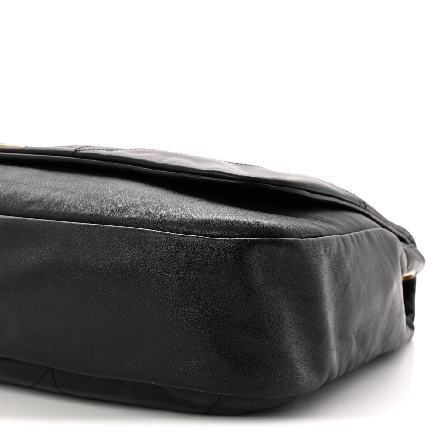 Saint Laurent Lambskin Matelasse Monogram Large Jamie 4.3 Black