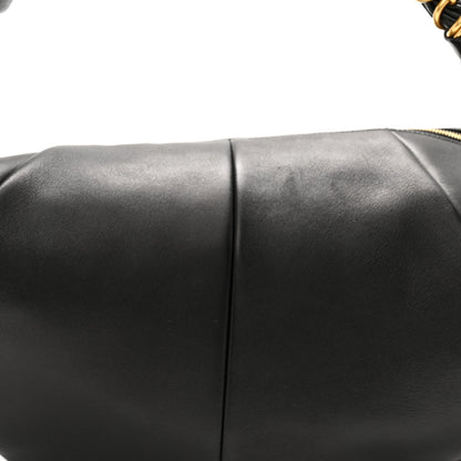 Saint Laurent Lambskin Small Amalia Hobo Black