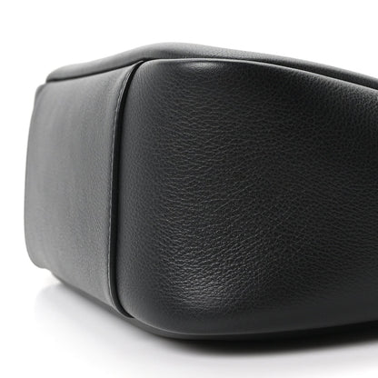 Saint Laurent Smooth Calfskin Small Le 5 A 7 Soft Hobo Black