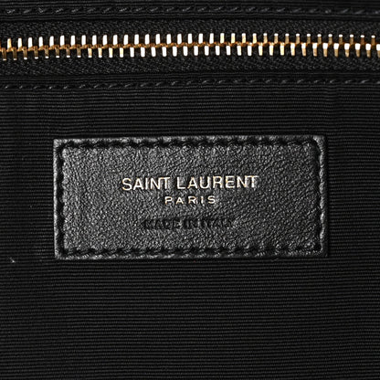 Saint Laurent Lambskin Quilted Maxi Icare Shopping Tote Rouge Cabernet