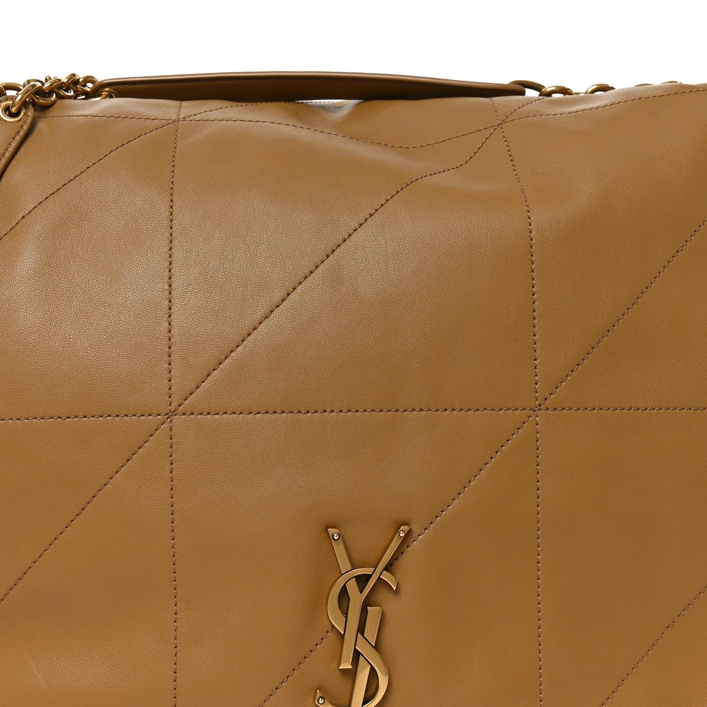 Saint Laurent Lambskin Matelasse Monogram Large Jamie 4.3 Tabac Brown Bag