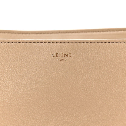 Beige grained calfskin interior with CELINE PARIS stamp