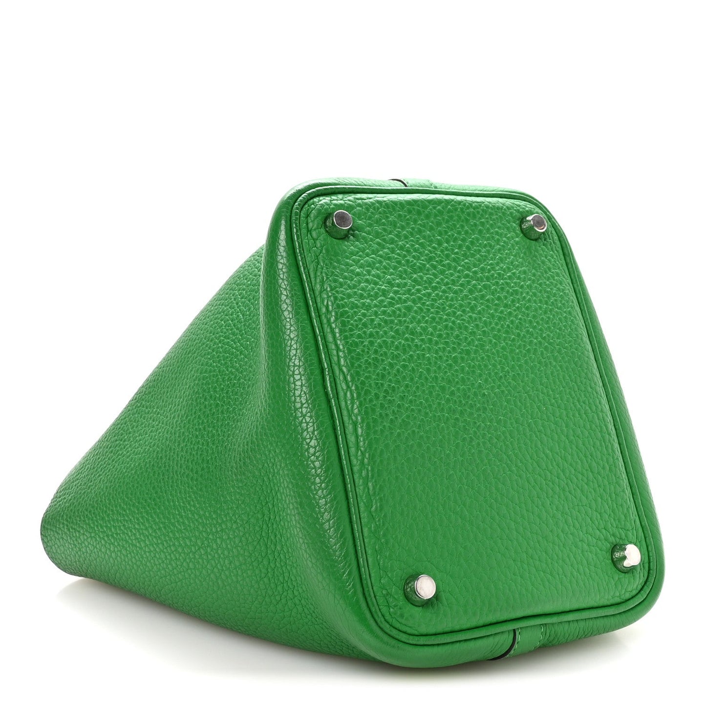 Picotin Lock 18 PM Tote Taurillon Clemence Leather Bambou