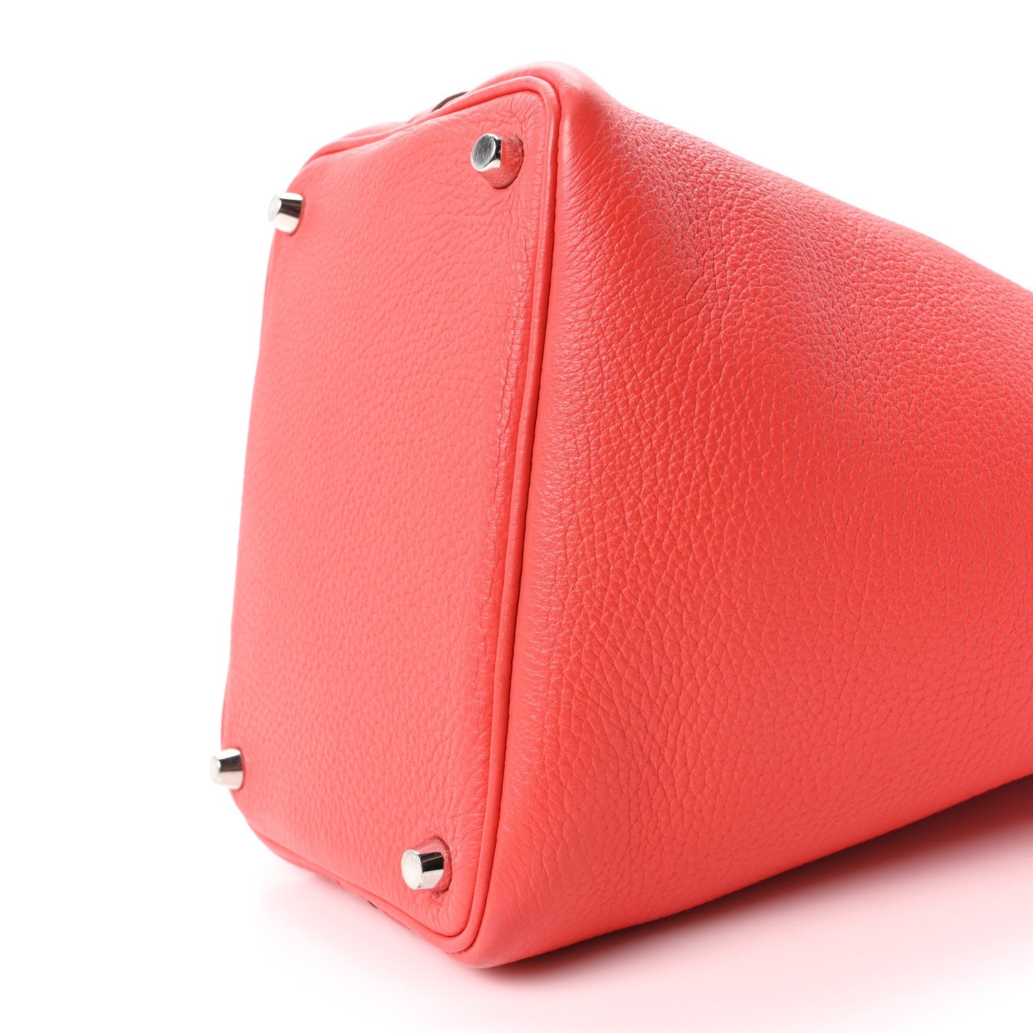Taurillon Clemence Picotin Lock 18 PM Red Leather Tote