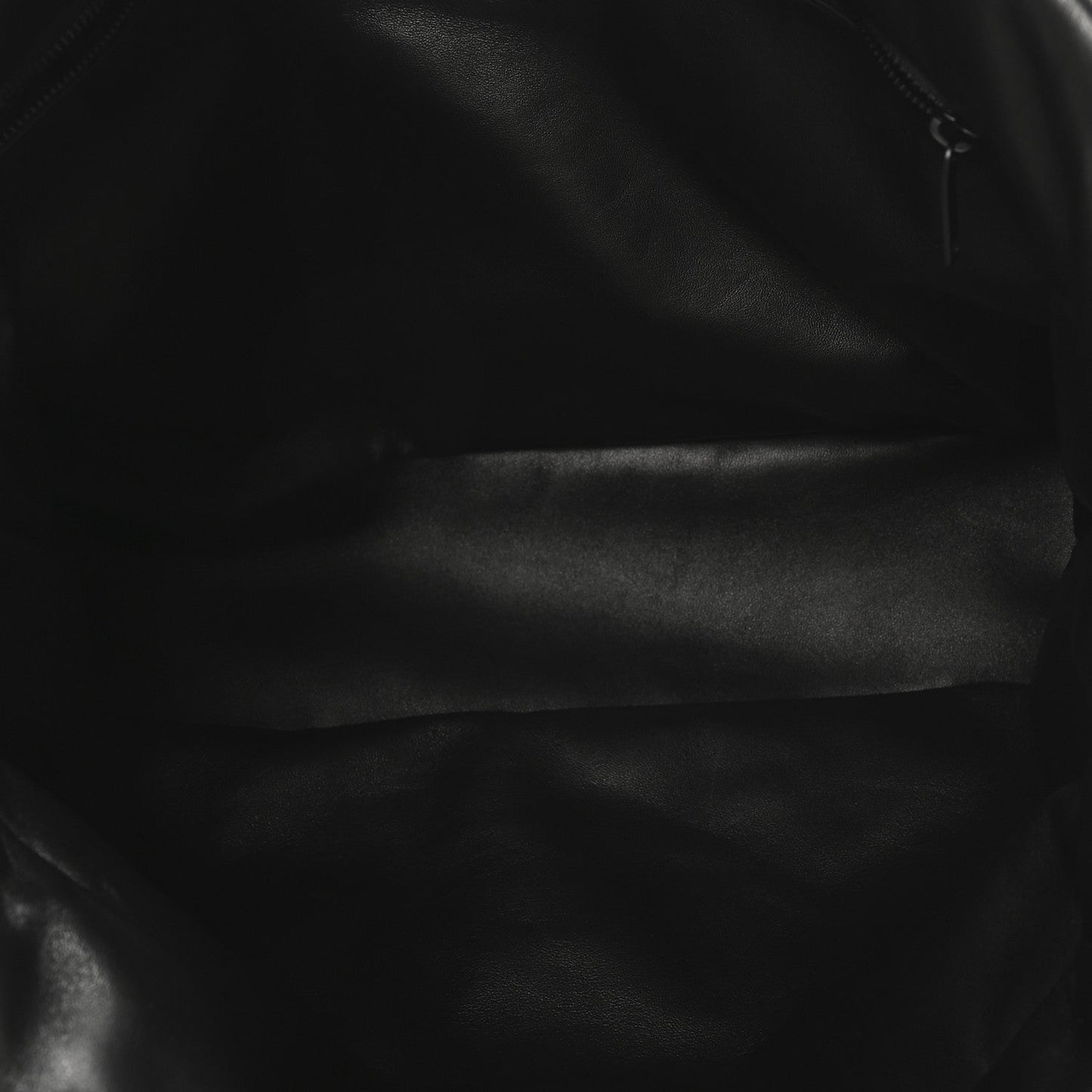 SAINT LAURENT Lambskin Wide Puffer Tote Black