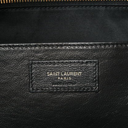 Saint Laurent Lambskin Matelasse Large Jamie 4.3 Shoulder Bag Dark Sweet Chocolate