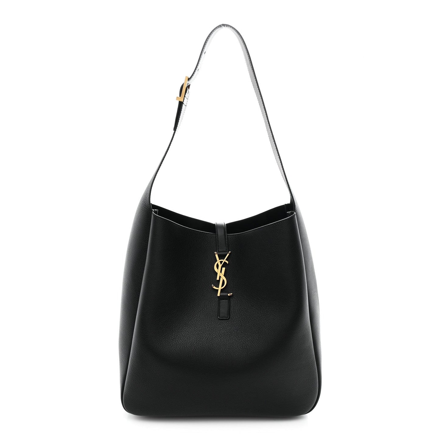 Saint Laurent Supple Calfskin Large Le 5 A 7 Soft Hobo Black
