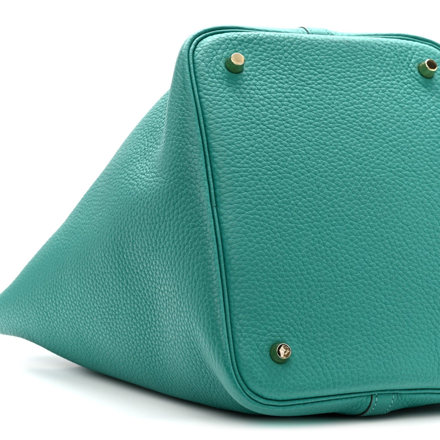 Picotin Lock 18 PM Tote in Green Clemence Leather