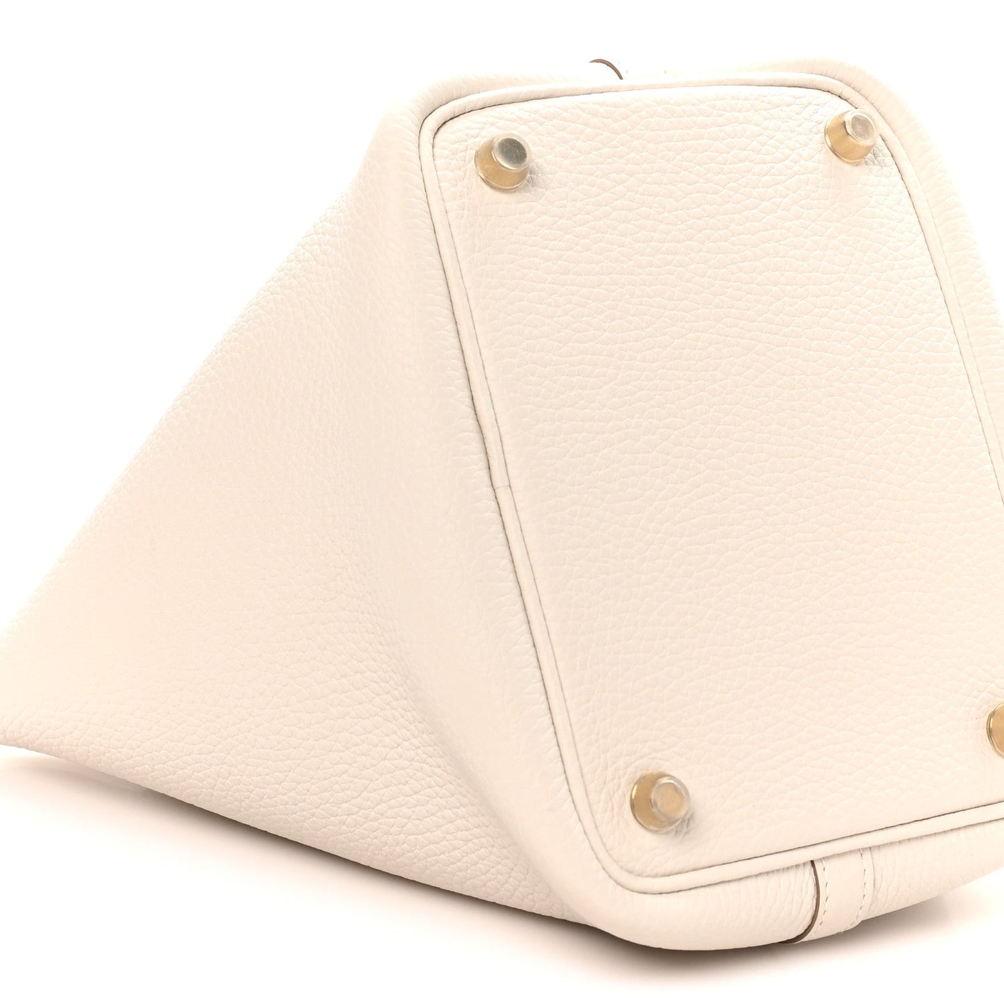 Picotin Lock 18 PM Taurillon Clemence Tote Bag Gris Pale