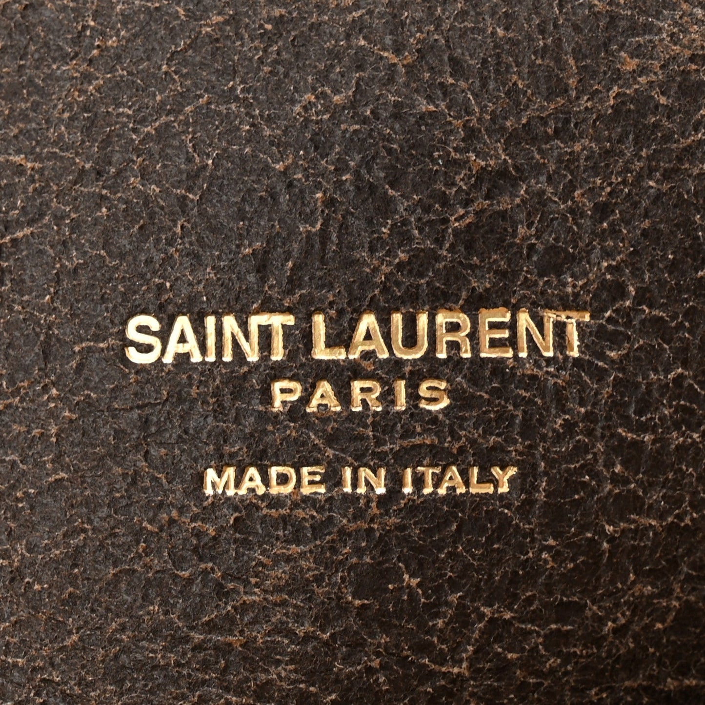 Saint Laurent Shearling Calfskin Small Reversible Monogram Kate Satchel Ecru Dark Brown