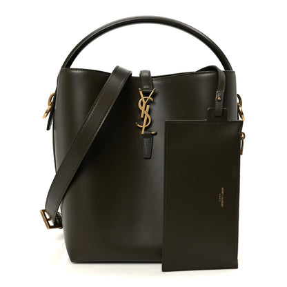 Saint Laurent Shiny Calfskin Le 37 Bucket Bag Arabica