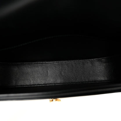 Saint Laurent Box Calfskin Voltaire Top Handle Crossbody Bag Black