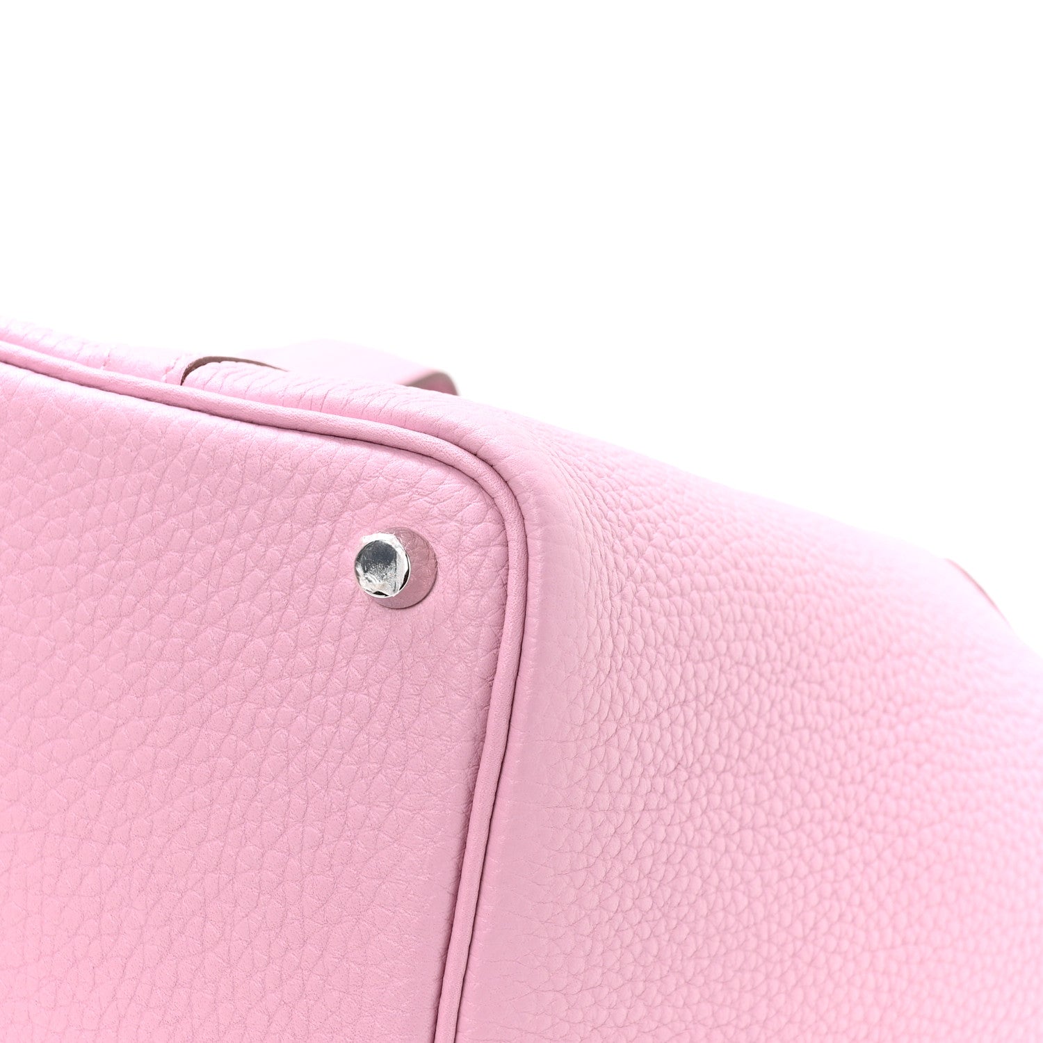 Taurillon Clemence Picotin Lock 18 PM Handbag in Rose Sakura