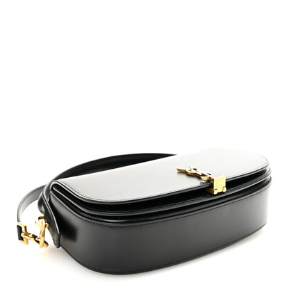 Saint Laurent Box Calfskin Voltaire Top Handle Crossbody Bag Black