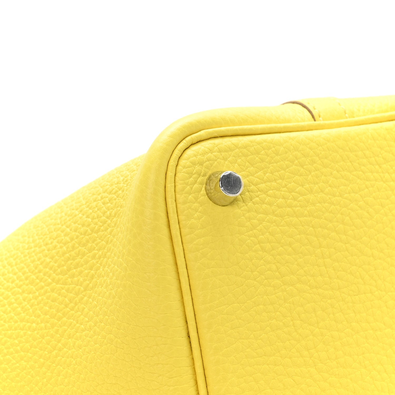 Taurillon Clemence Picotin Lock 18 PM Lime Leather Tote