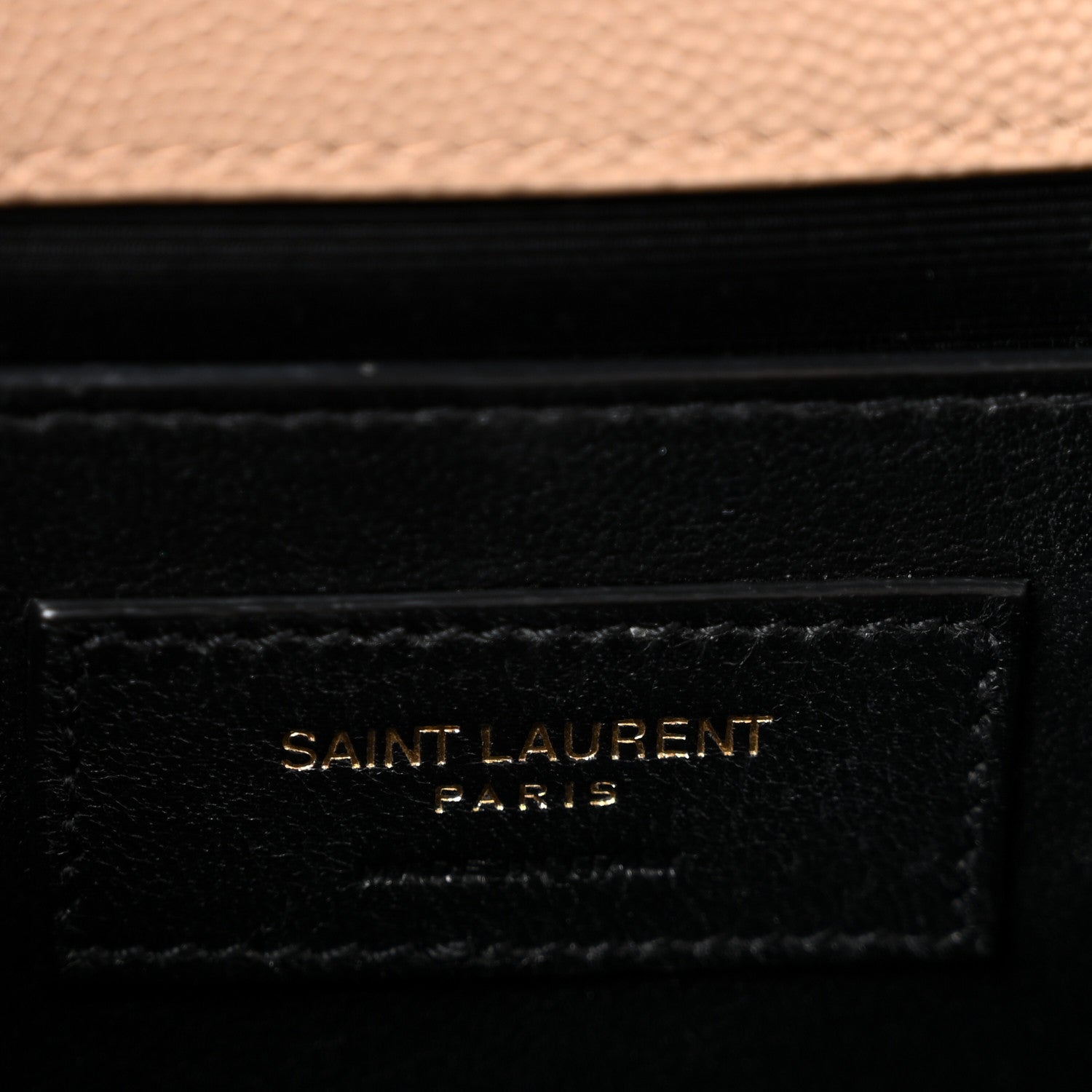 Saint Laurent YSL Monogram Quilted Satchel Medium Dark Beige